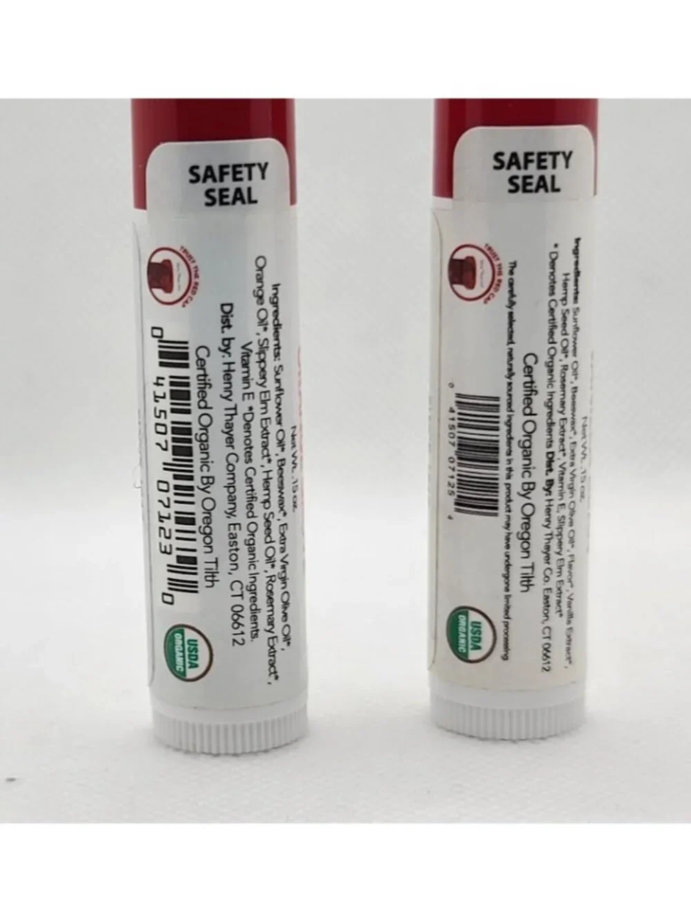 2 Pk Thayers Slippery Elm Slip Balm Organic Lip Balm Orange Grove Vanilla Bean